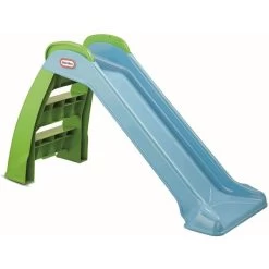 Little Tikes 172403E3 - Gartenspielzeug - Rutsche Basic - Grün, Blau, 120 Cm