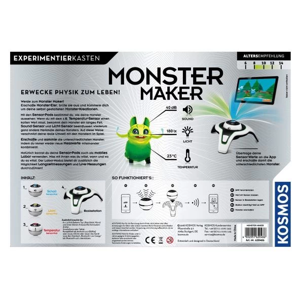 KOSMOS 620486 - Experimentierkasten - Monster Maker, Senso Monster Lab – Bild 2