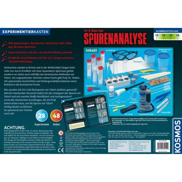 KOSMOS 642129 - Expermimentierkasten - Spurenanalyse – Bild 2