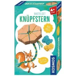 KOSMOS 712594 - Mitbringspiel - Knüpfstern Aus Holz, Komplett-Set