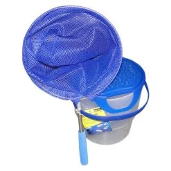 IDENA 40081 - Fisch-Eimer Mit Teleskop-Kescher, Blau