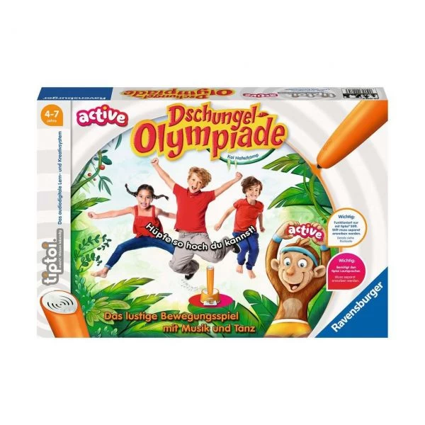 RAVENSBURGER 00075 - Tiptoi® - Active, Dschungel-Olympiade