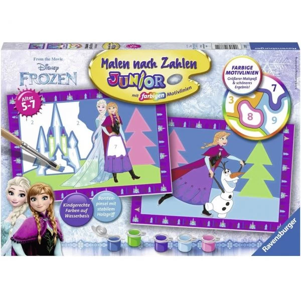 RAVENSBURGER 27771 - Malen Nach Zahlen - Junior, Die Eiskönigin
