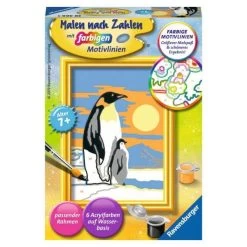 RAVENSBURGER 28466 - Malen Nach Zahlen - Süße Pinguine