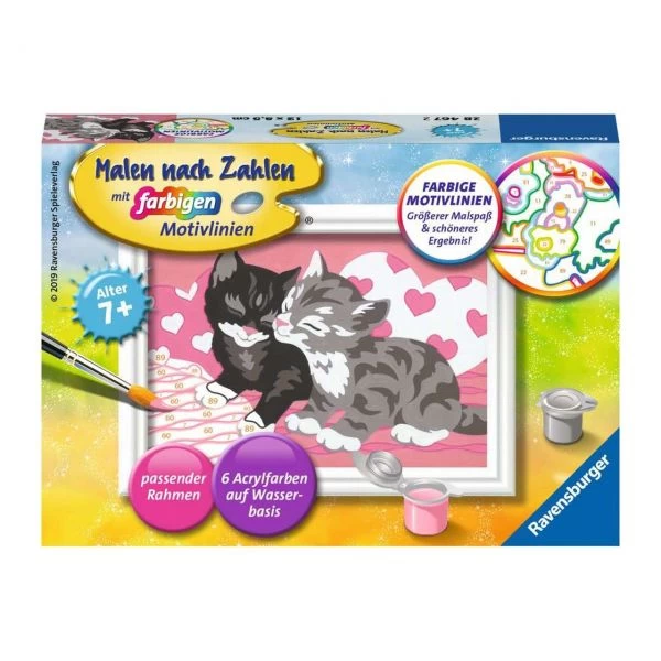RAVENSBURGER 28467 - Malen Nach Zahlen - Kuschelkatzen