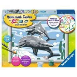 RAVENSBURGER 28468 - Malen Nach Zahlen - Freundliche Delfine