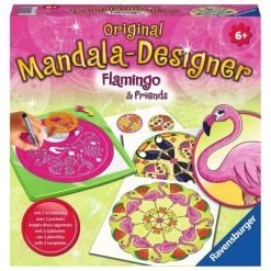 RAVENSBURGER 28518 - Midi Mandala Designer - Tropical, Flamingo And Friends