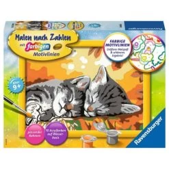 RAVENSBURGER 28696 - Malen Nach Zahlen - Kätzchen Im Herbst