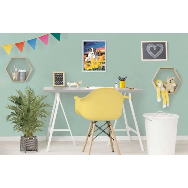 RAVENSBURGER 28765 - Malen Nach Zahlen - Welpen Im Sonnenuntergang – Bild 3