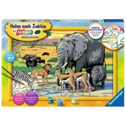 RAVENSBURGER 28766 - Malen Nach Zahlen - Tiere In Afrika