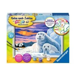 RAVENSBURGER 28779 - Malen Nach Zahlen - Niedliche Robben