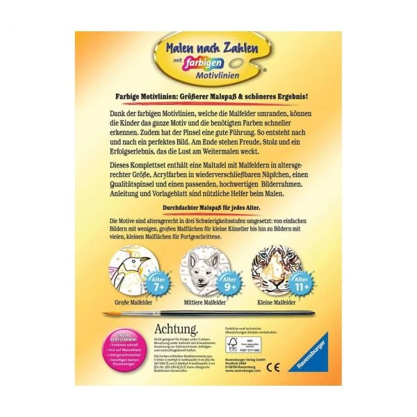 RAVENSBURGER 28942 - Malen Nach Zahlen - Glückliches Lama – Bild 2