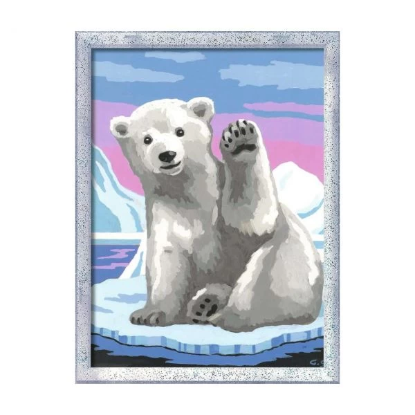 RAVENSBURGER 28985 - Malen Nach Zahlen - Hallo, Kleiner EisbĂ€r! â Bild 3