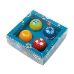 HABA 3571 - Entdeckerkugeln 4er Set, Motorikspielzeug