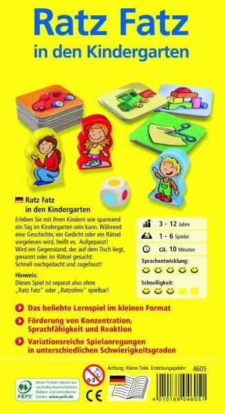 HABA 4605 - Lernspiel - Ratz Fatz - Im Kindergarten – Bild 2