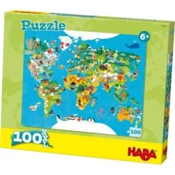 HABA 302003 - Puzzle - Weltkarte