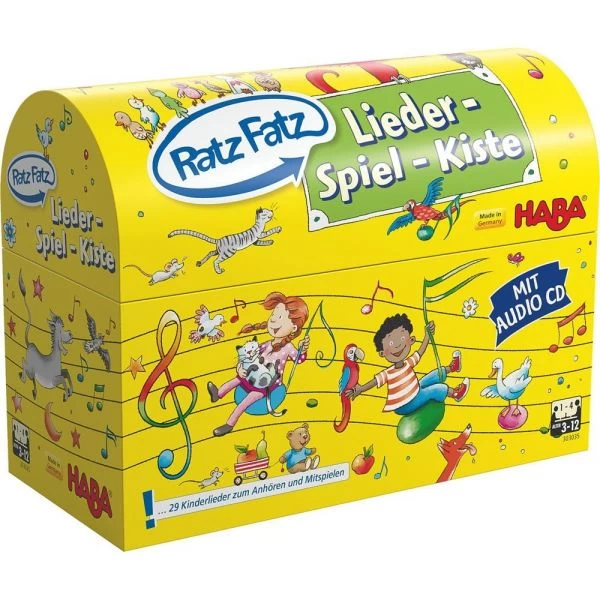 HABA 303035 - Lernspiel - Ratz-Fatz - Lieder-Spiel-Kiste