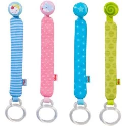 HABA 303819 - Schnullerband - Maus Merle & Drache Duri, 1 Stk, Zufällige Auswahl