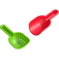 HABA 304679 - Sandspielzeug - Kleinkind Schaufel-Set, Rot & Grün