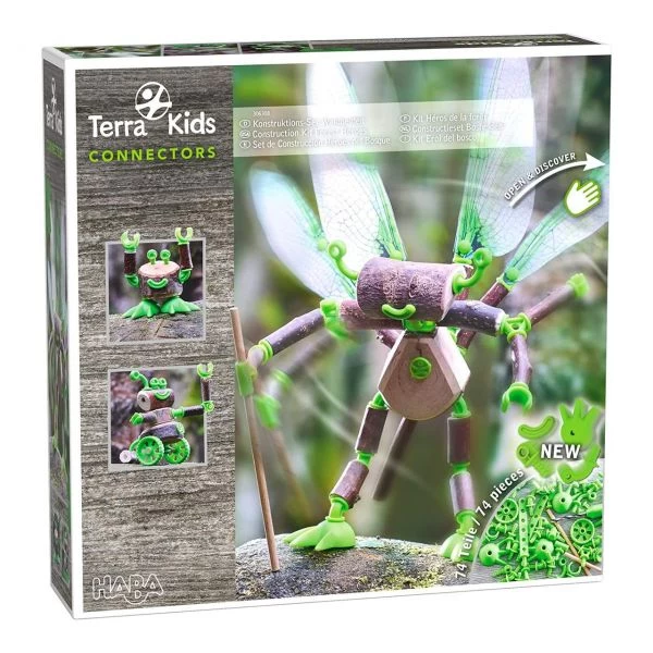 HABA 306308 - Terra Kids - Connectors, Konstruktions-Set Waldhelden