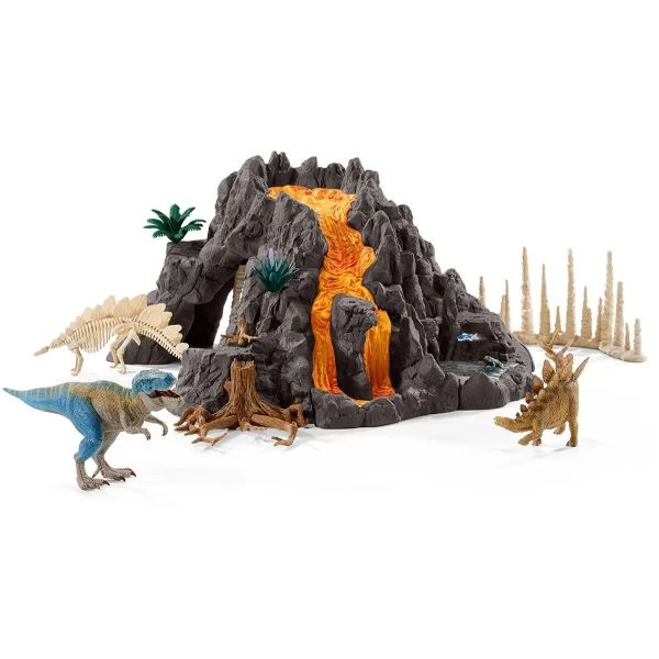 SCHLEICH 42305 - Dinosaurs - Riesenvulkan Mit T-Rex – Bild 2