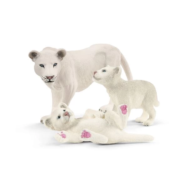 SCHLEICH 42505 - Wilf Life - Weiße Löwenmutter Mit Babys – Bild 2