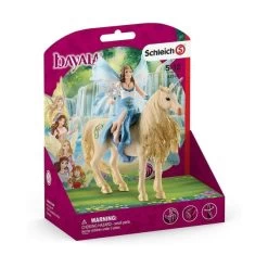 SCHLEICH 42508 - Bayala - Eyelas Ausritt Auf Goldeinhorn - Goldenes Einhon