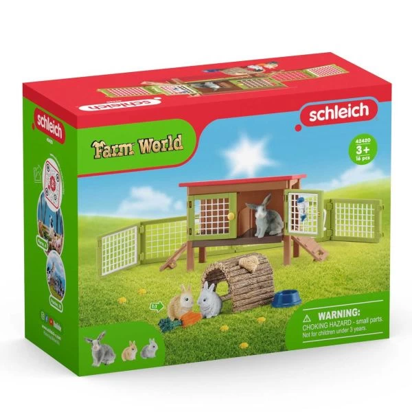 SCHLEICH 42420 - Farm World - Kaninchenstall