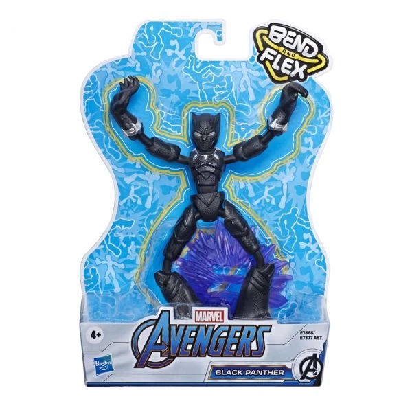 HASBRO E7868 - Marvel Avengers - Bend & Flex, BLACK PANTHER
