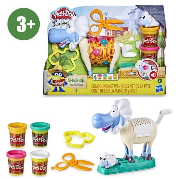 HASBRO E7773 - Play-Doh Animal Crew - Sherrie Mama Wollschaf – Bild 3