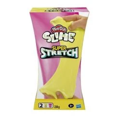 HASBRO E9445 - Play-Doh - Super Stretch Slime GELB & PINK, 2-er Pack