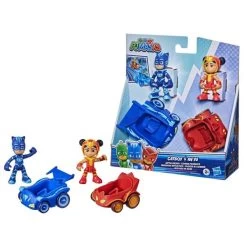 HASBRO F2843 - PJ Masks - Helden & Schurken Mit Fahrzeug, Catboy & An Yu