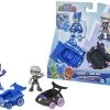 HASBRO F2840 - PJ Masks - Helden & Schurken Mit Fahrzeug, Catboy & Luna Girl