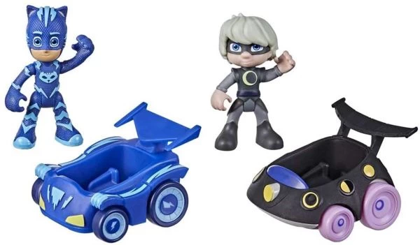 HASBRO F2840 - PJ Masks - Helden & Schurken Mit Fahrzeug, Catboy & Luna Girl – Bild 2