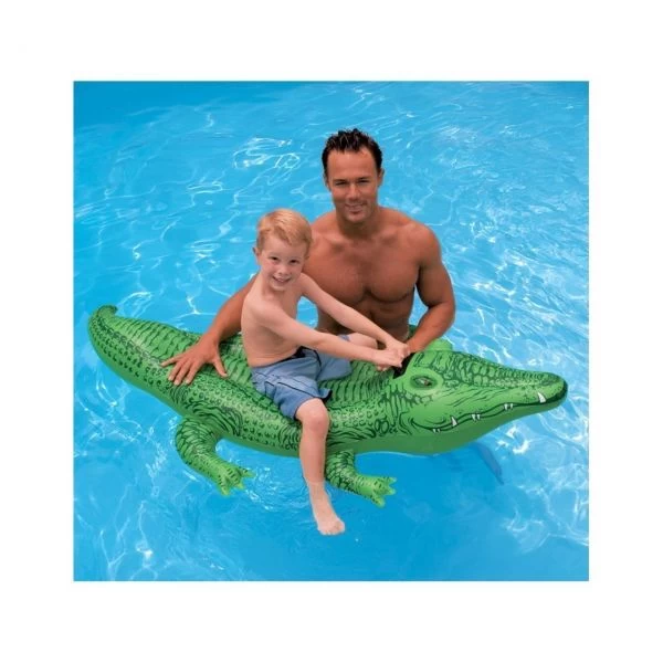 INTEX 58546NP - Aufblastier - Krokodil Ride On, 168 X 86 Cm