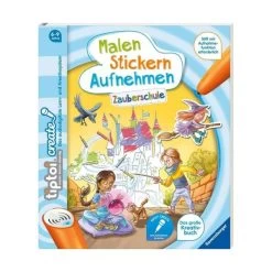 RAVENSBURGER 65889 - Tiptoi Buch - CREATE - Malen Stickern Aufnehmen