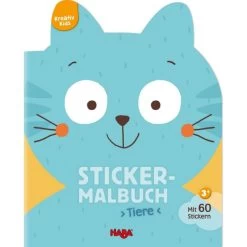 HABA 304435 - Kreativ Kids - Sticker-Malbuch Tiere