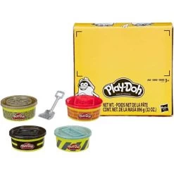 HASBRO E6037 - Play-Doh Wheels - Baustellen-Knete, 4er-Pack